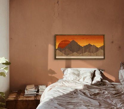 Wood Art Print - Mountain Wall Art