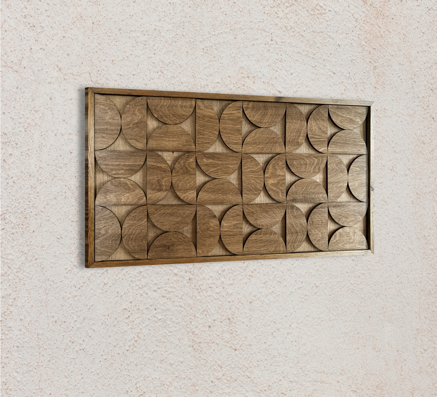 Walnut Mid Century Modern Wall Art