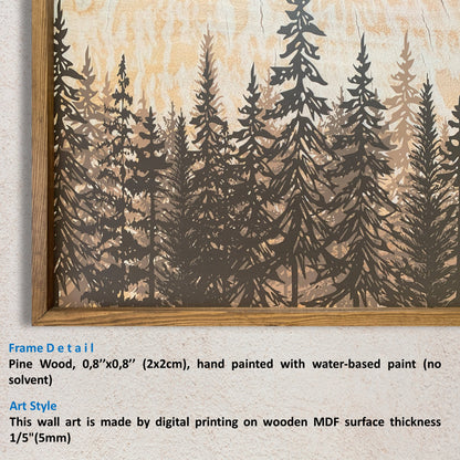 Wood Art Print - Forest