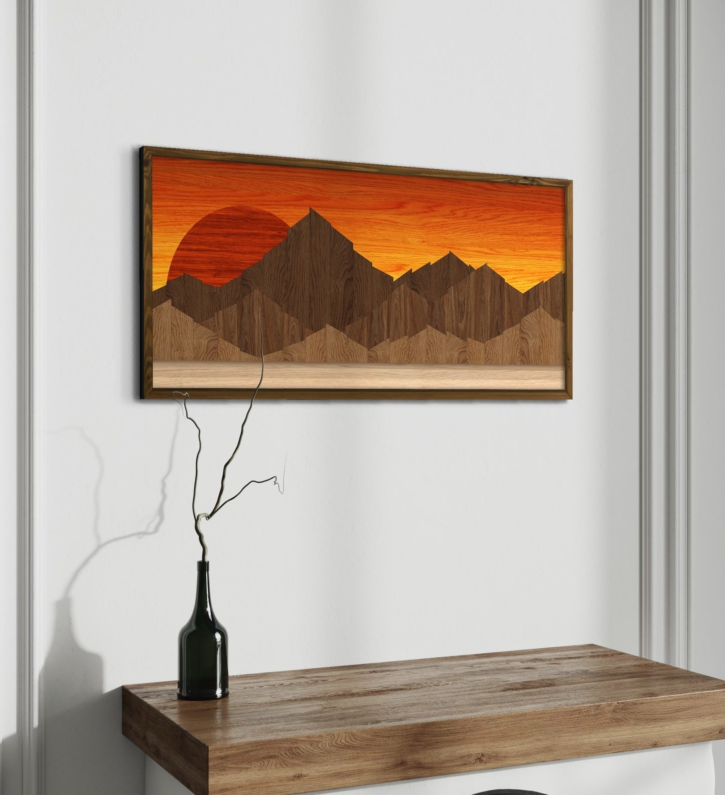 Wood Art Print - Mountain Wall Art