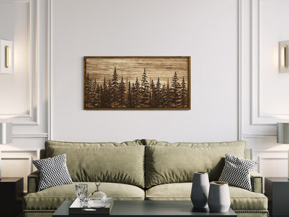 Wood Art Print - Forest