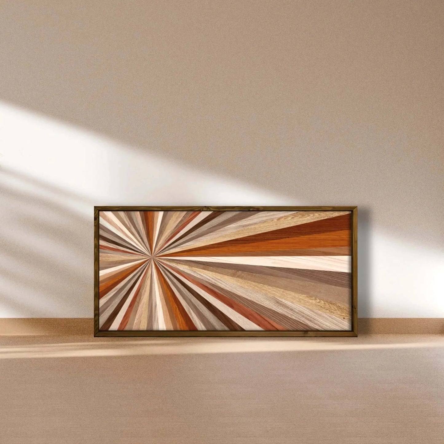 Wood Art Print - Colourful Lines