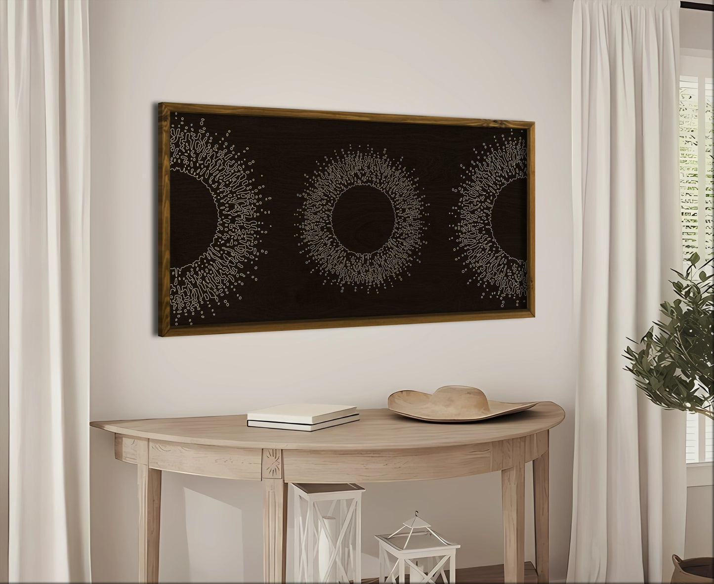 Wood Wall Art - Moon Art