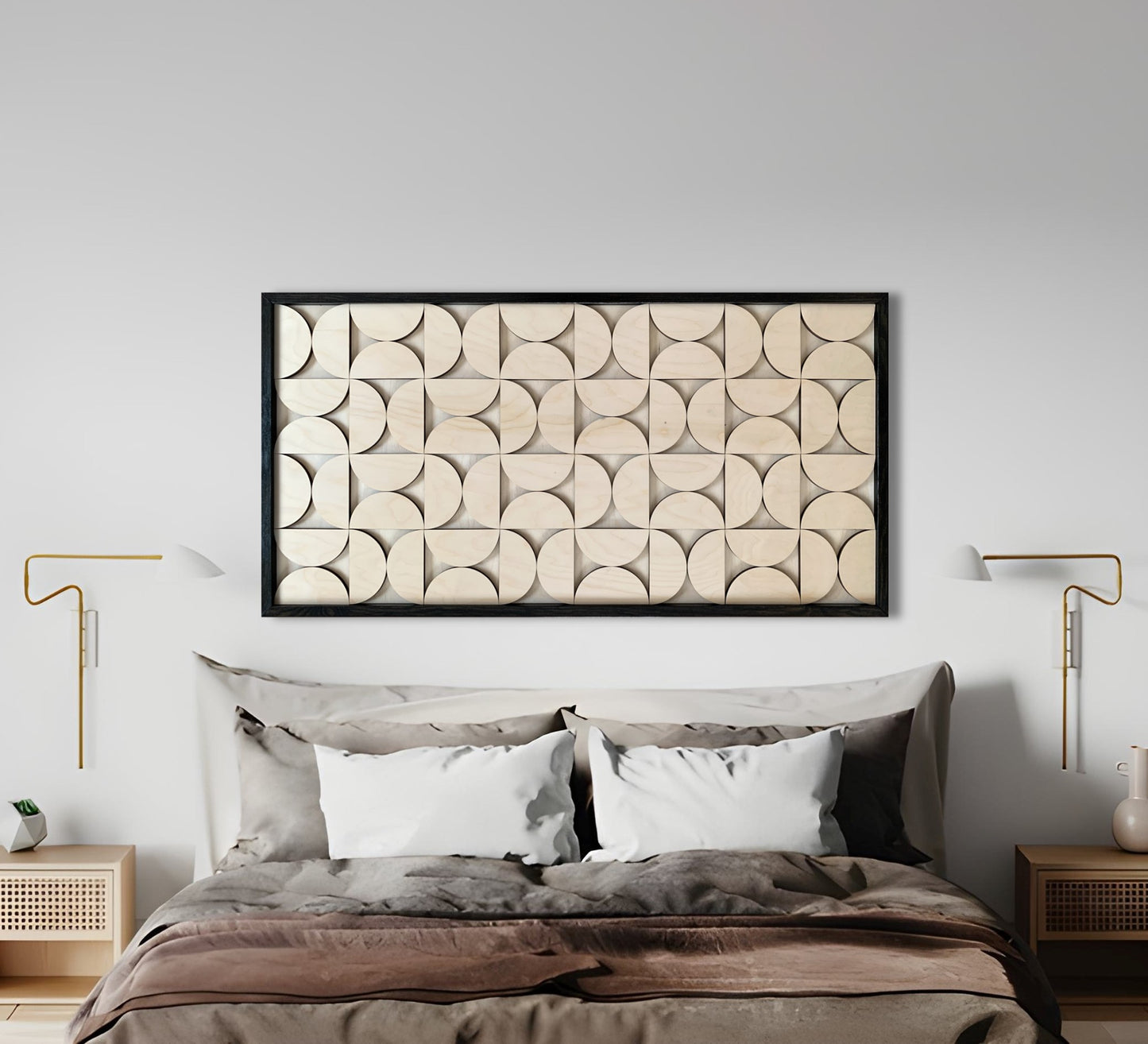 Natural Mid Century Modern Wall Art