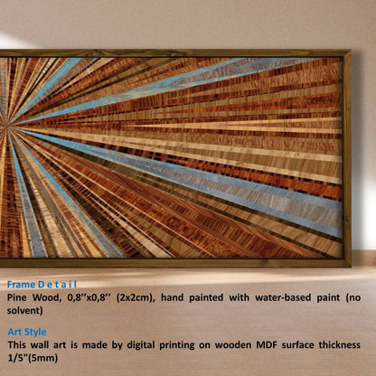 Wood Art Print - Living Room Decor