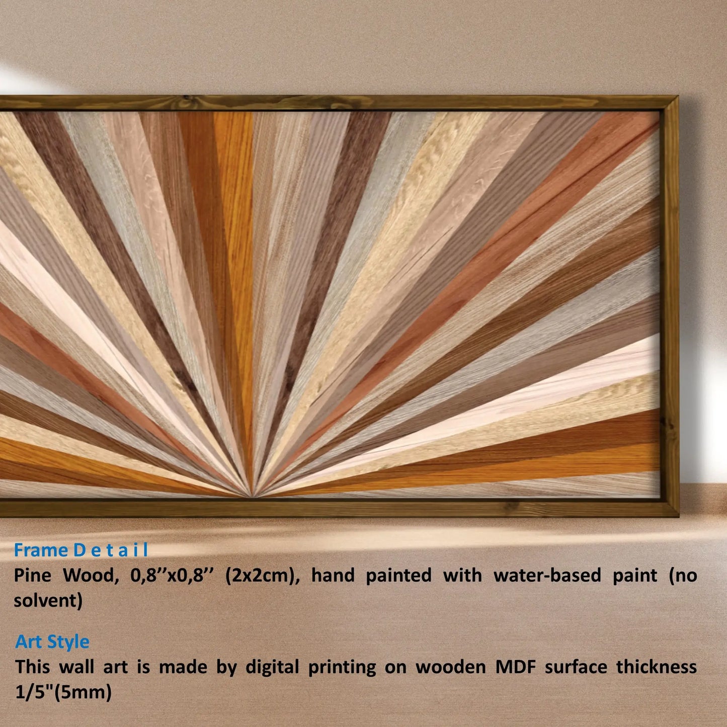 Wood Art Print - Geometric Art