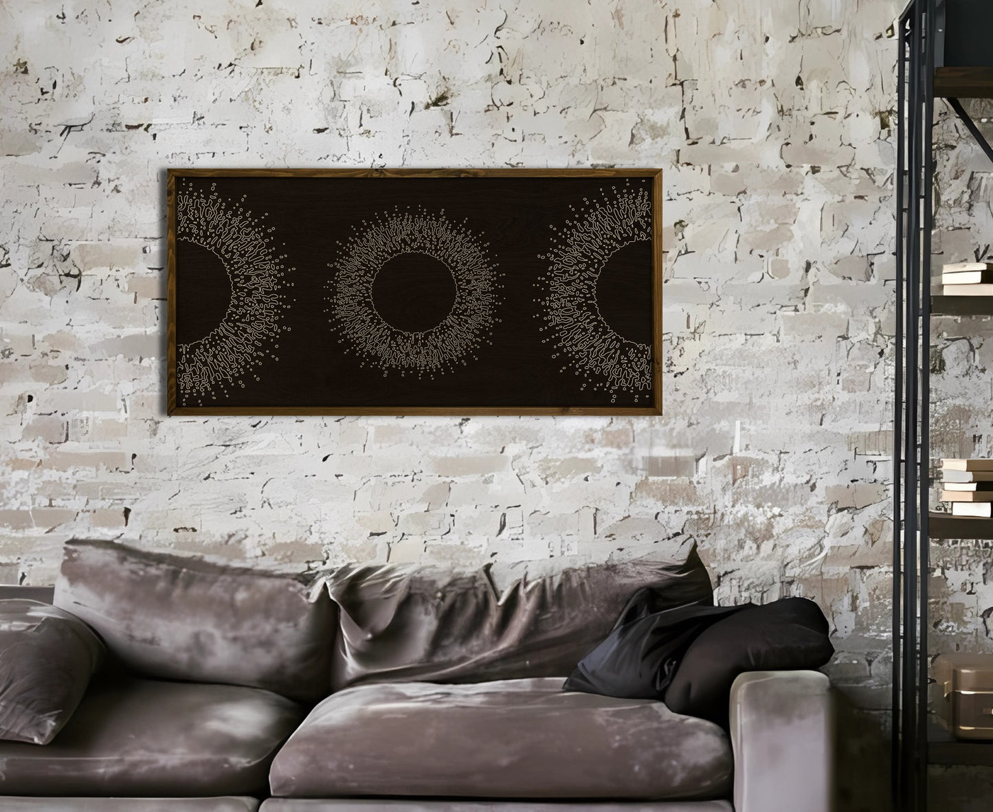 Wood Wall Art - Moon Art