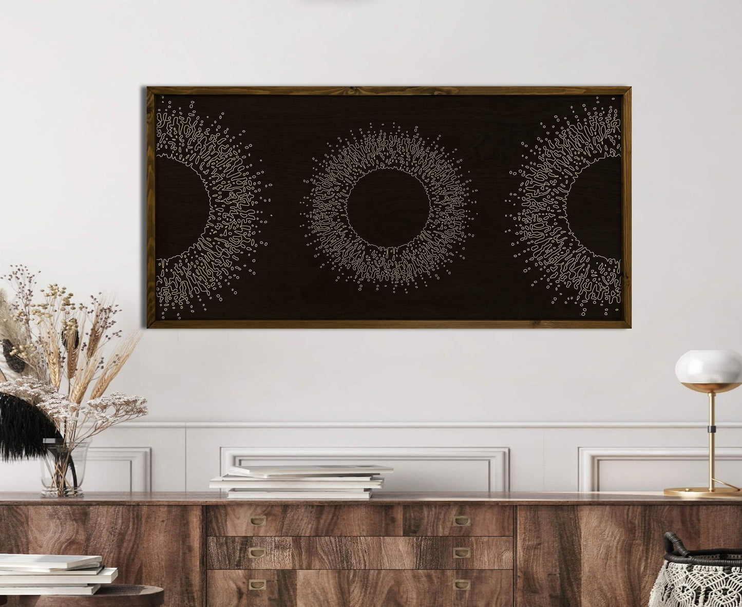 Wood Wall Art - Moon Art