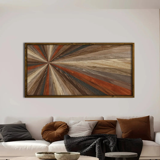 Wood Art Print - Modern Geometric Decor